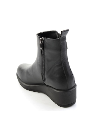 Bambi Siyah Hakiki Deri Kadın Bot & Bootie K02788088003