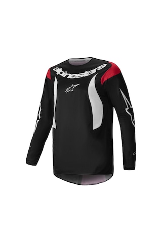 Alpinestars Fluid Haul Off-road Motosiklet Jerseyi Siyah Beyaz Kırmızı