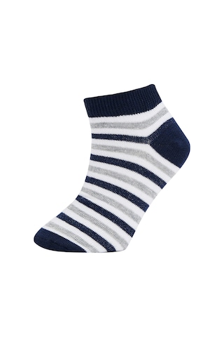 DeFacto Erkek Çocuk 5'li Pamuklu Çizgili Patik Çorap N1919A6NSKR1