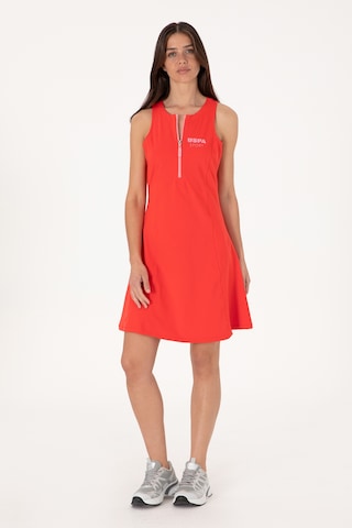U.S. Polo Assn.  Kadın Kırmızı Kolsuz Mini Boy Örme Elbise 50300711-VR213