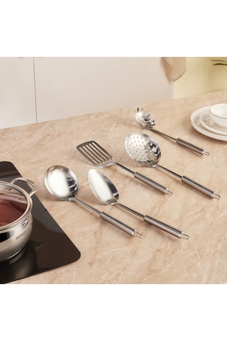 Karaca Karıştır-pişir-sakla 18 Parça Servis Gereçli Çelik Tencere Seti Gümüş