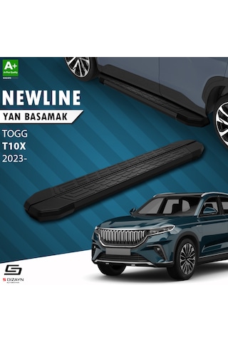 S-dizayn Togg T10x Newline Siyah Yan Basamak 203 Cm 2023 Üzeri
