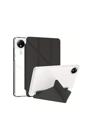 Xiaomi Redmi Pad Se 8.7 İnç Uyumlu Kılıf 3 Farklı Stand Kalemlikli Tri Folding Tablet Kılıfı