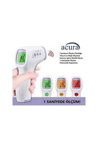 Temassız Kızılötesi Ateş Ölçer Renkli Ekranlı, Nesne Ve Vücut Ölçer Ac-9270 Çok Renkli