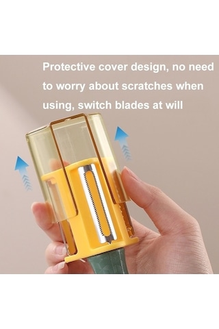 Ulzyvf 3'ü 1 Arada Paslanmaz Çelik Ev Mutfak Sebze Meyve Soyma Bıçağı Diğer Diğer