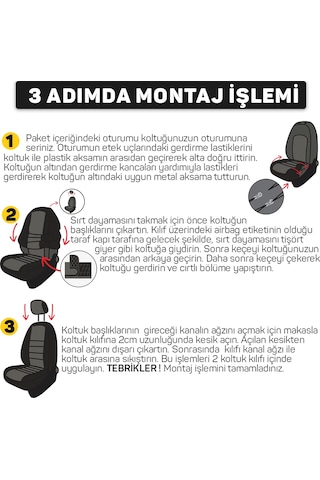 Oto Pandami Volkswagen Tiguan 2007+ Uyumlu 1+1 Kırmızı Tay Tüyü Koltuk Kılıfı