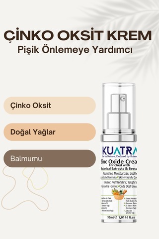 Kuatra Çinko Oksit Krem Pişik Önlemeye Yardımcı