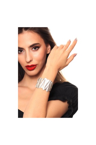 Kadın Antik Gümüş Kaplama Ayarlanabilir Zincir Bağlantılı Bohem Bileklik Gümüş