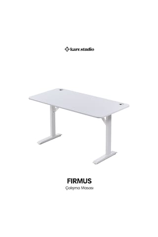 Firmus Dayanıklı Çalışma Masası - 160x80 - Beyaz