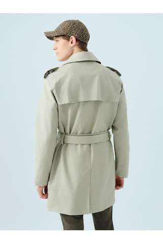Regular Fit Erkek Trenchcoat Gri