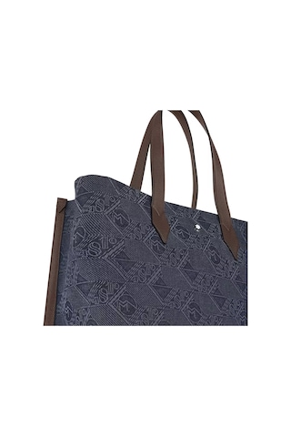 Montblanc 4810 Denim El Çantası 221588 Mavi