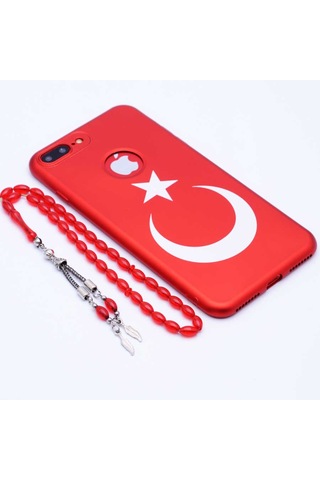 Apple Uyumlu iPhone 7 Plus Kılıf Zore Bayrak Silikon