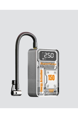 Taşınabilir Kablosuz Hava Pompası 150 Psı Güçlü Basınç Ve 6000mah Şarjlı Cn