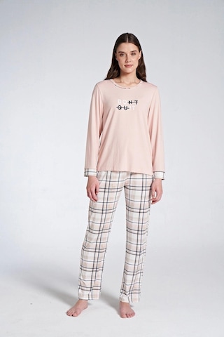 Pijadore Gd Goldoremi 1732 Don't Quıt Kadın Ekoseli Uzun Kollu Pijama Takım SOMON