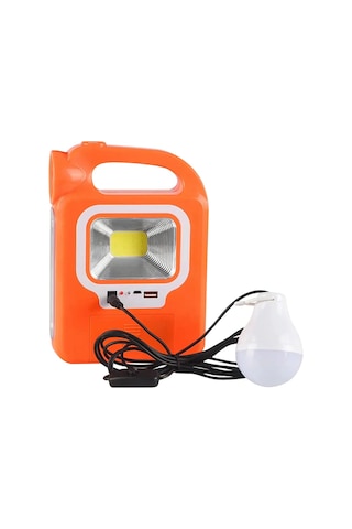POWERMASTER HB-6399A COB LEDLİ SOLARLI 3 KADEMELİ USB ÇIKIŞLI ŞAR