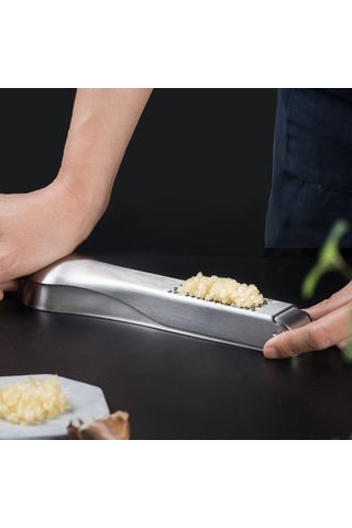 Pazly Cbtx 304 Paslanmaz Çelik Sarımsak Ezici Zencefil Sarımsak Manuel Kıyıcı, Zencefil Sıkma Makinesi Çok Renkli