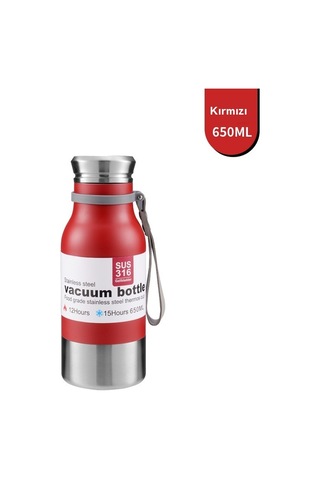 5 Paslanmaz Çelik Termos Bardak Kırmızı