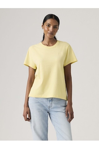 Levi's Kadın Favorite Cotton Sarı Tişört - 008c4-0000
