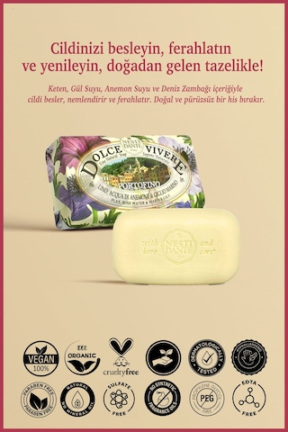 Nesti Dante Sabun Dolce Vivere Portofino Vegan Bakım 250 G