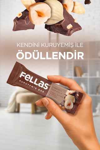 Fındıklı Kakaolu Kuruyemiş Bar 30g x12 Adet
