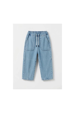 Poala Kids Kordonlu Pantolon Mavi