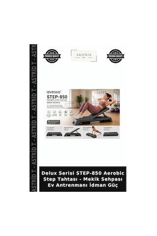 Delux Serisi Step-850 Aerobic Step Tahtası - Mekik Sehpası Ev Antrenmanı İdman Güç
