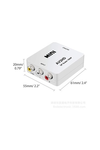 Yüksek Kaliteli Mini Av-hdmı Dönüştürücü - 1080p Hd Video