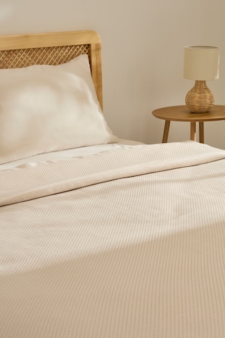 Kaşmir Home Nora %100 Pamuk Çift Kişilik Pike Bej Bej