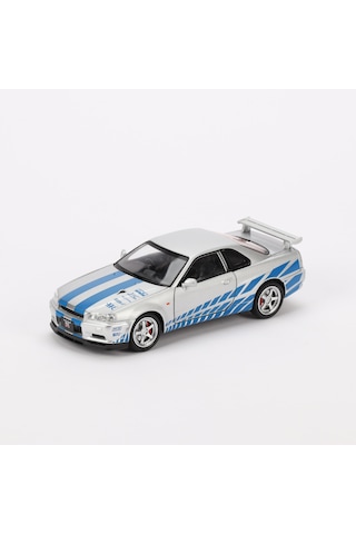 1:24 Ölçek Sesli Işıklı 4 Kapısı Kaput Ve Bagajı Açılan Stantlı Model Araç Gtr Gri