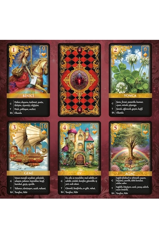 Mistik Düşler Lenormand Destesi / 39 Kart Açıklamalı Deste