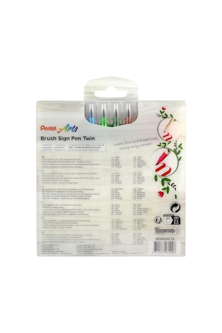 Pentel Brush Sing Pen Twin Çift Taraflı Fırça Uçlu Kalem