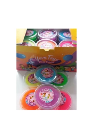Slime Oyun Jeli Yumtoys Kutu Polymer Slime Eğitici Oyun Seti 12 Adet