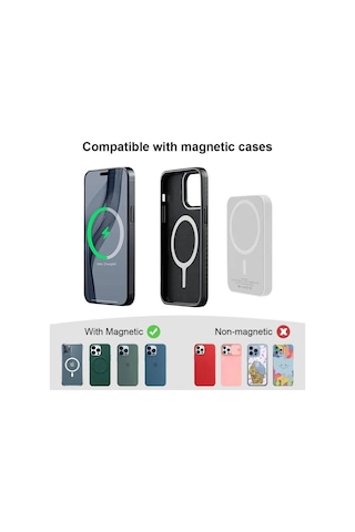 Axya Apple Uyumlu iPhone Powerbank Magsafe Battery Pack 10.000 Mah Beyaz