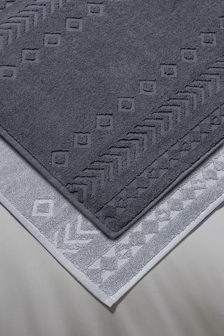 Oscuro Bathmat Space - Ekstra Yumusak, Modern %100 Pamuk 50X75Cm. Gri