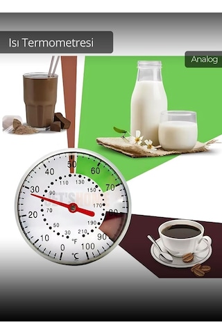 Isı Termometresi Analog Termometre Fırın Termometre Mama Termometresi Sıvı Termometresi