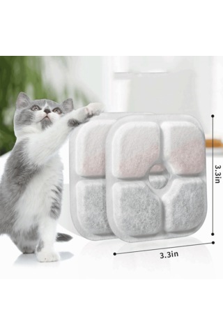 Ecronicword 6'lı Paket Evcil Hayvan Su Dağıtıcı Filtre Kartuşları F15