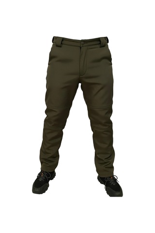Mysia Outdoor Koyu Haki Soft Shell Pantolon İçi Polarlı Haki