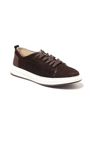 Sneaker Erkek Og-415 John May Kahve Süet-kahve Deri Kahverengi