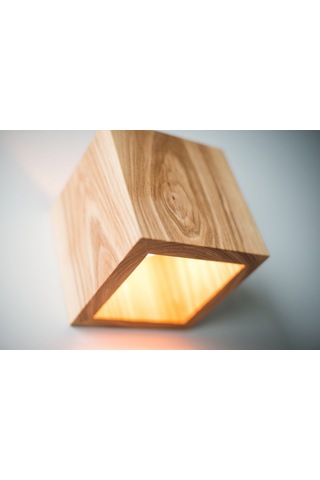 Decarthuma Yansıtma Tasarım Çift Yönlü Ahşap Salon Duvar Aplik Bej