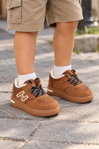 Mini Bonito Kız Erkek Çocuk Günlük Sneakers Spor Ayakkabı Şık Ve Rahat Çocuk Ayakkabısı Taba
