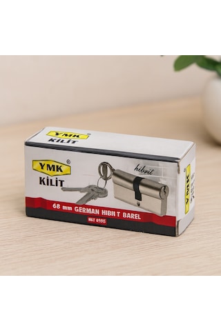 Northcity 68 Mm Hibrit Silindir Barel - Nikel Saten, 3 Anahtar