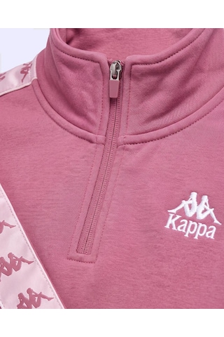 Kappa 222 Banda Mines Kadın Mor Viyole Regular Sweatshirt