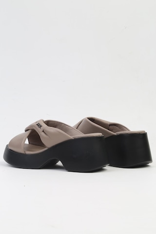 Pierre Cardin Pc-7196- 3968 Vizon-kadın Platform Terlik Vizon
