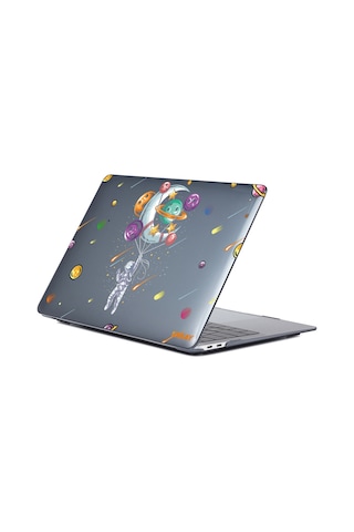 Desenli Macbook Pro 14" A2442 Koruyucu Laptop Kılıfı Balonlar