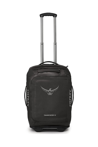 Osprey Transporter 40l Tekerlekli Seyahat Çantası, Siyah Alüminyum Şasi, Büyük Kilitlenebilir Bölmeler