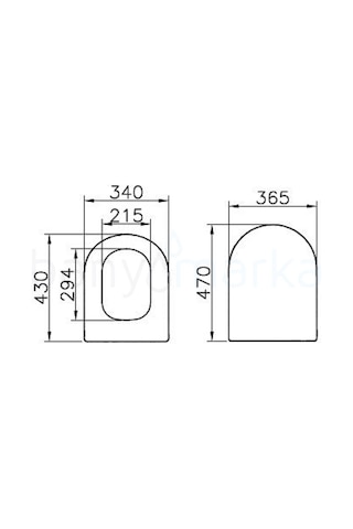 VitrA 30 003 001Mona Matrix Klozet Kapağı