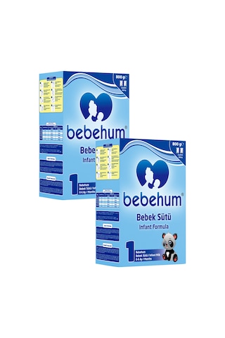 Bebehum 1 No Bebek Sütü 0-6 Ay 800 Gr X 2 Adet