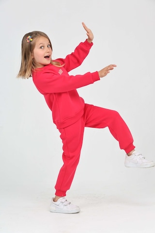 Toontoy Kız Çocuk Creatıve Nakışlı Eşofman Takım Fuşya