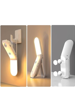 Ayt Powermaster Pm-26763 Üç Renkli Sensörlü Masa Üstü Asmalı Gece Lambası Sabit Ve Sensörlü Led Aydınlatma Beyaz