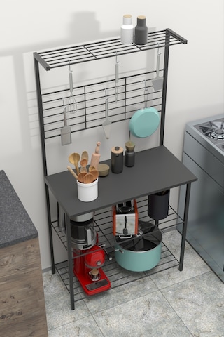 Retodesign Siyah Mutfak Bangosu .mutfak Masasi. Mutfak Rafi 1851